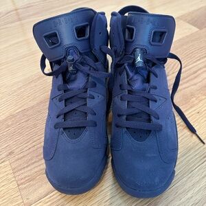 Nike Air Jordan 6 Retro Purple Dynasty 9Y (9 men’s / 10.5 women’s) suede- Mint!